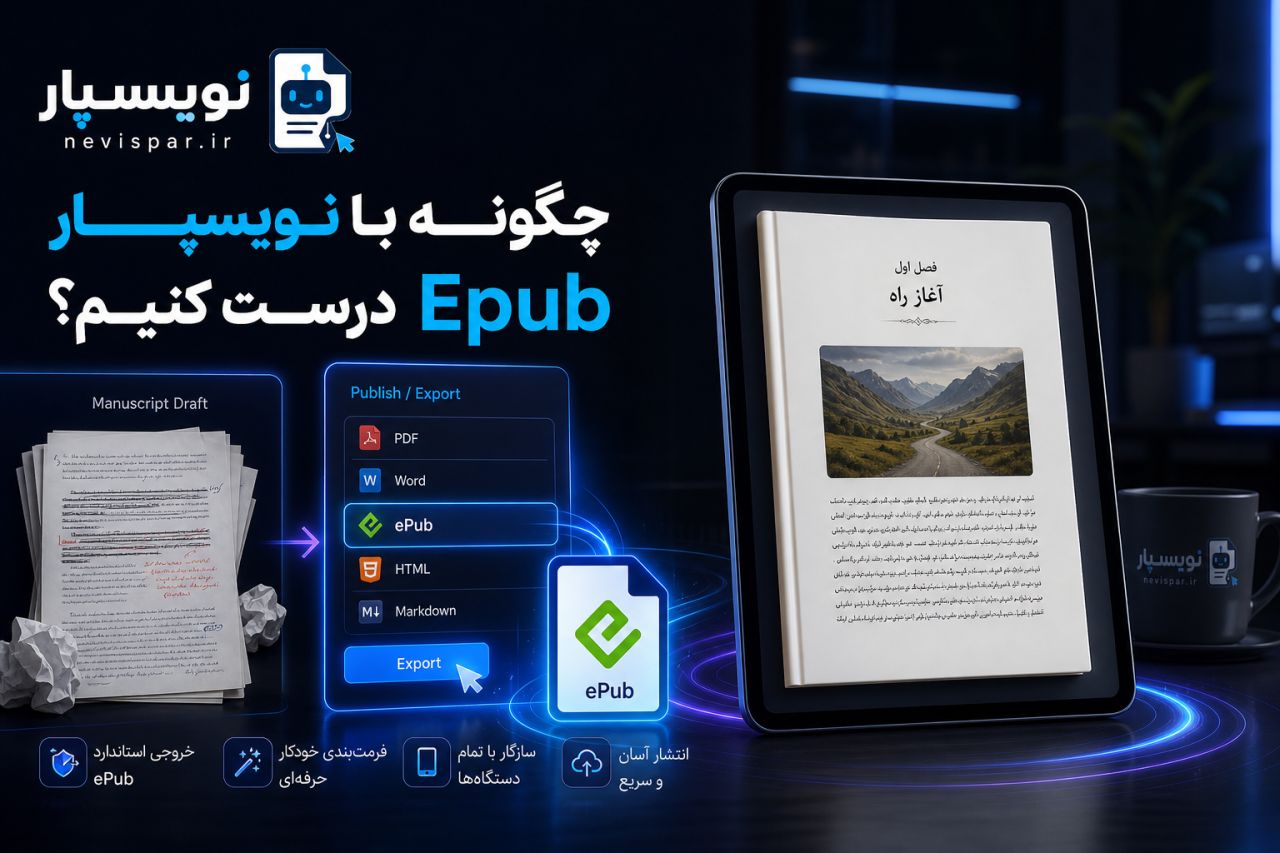 چگونه خروجی epub بگیریم — آموزش نویسپار